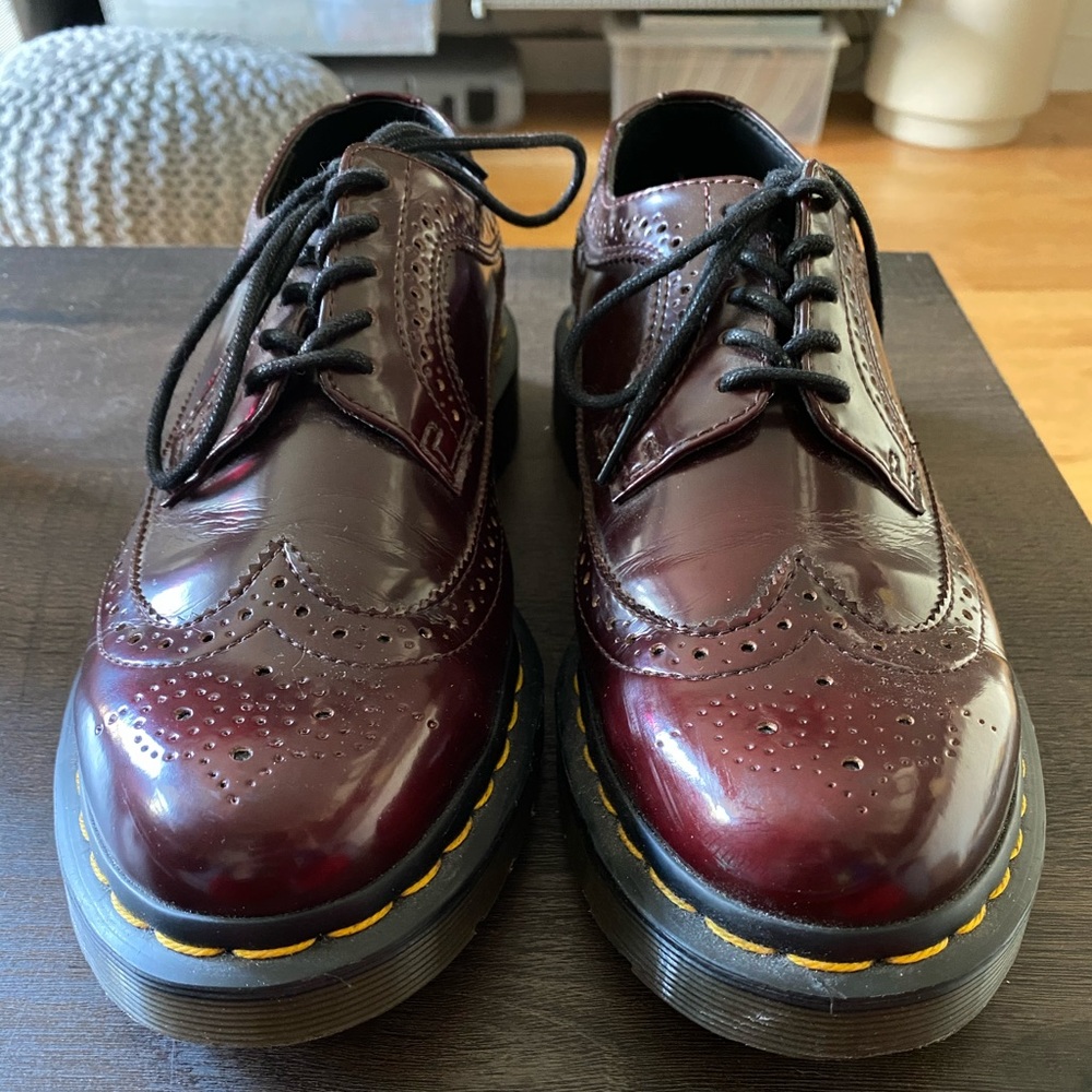 DR. MARTENS VEGAN 3989 SHOES Cherry Red